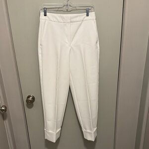 Zara Off-White Cropped Women's Pants